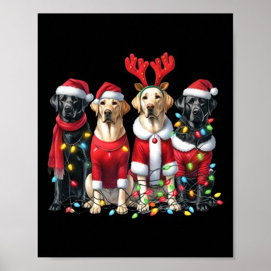 Labrador Christmas Poster (Voorkant)