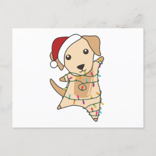 Labrador Christmas Snow Winter Animals Dogs Briefkaart