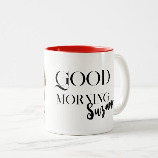 Labrador close-up Mok met uw naam (Voorkant rechts)