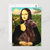 Labrador (colaat) - Mona Lisa Briefkaart (Voorkant / Achterkant)
