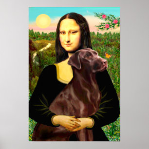 Labrador (colaat) - Mona Lisa Poster