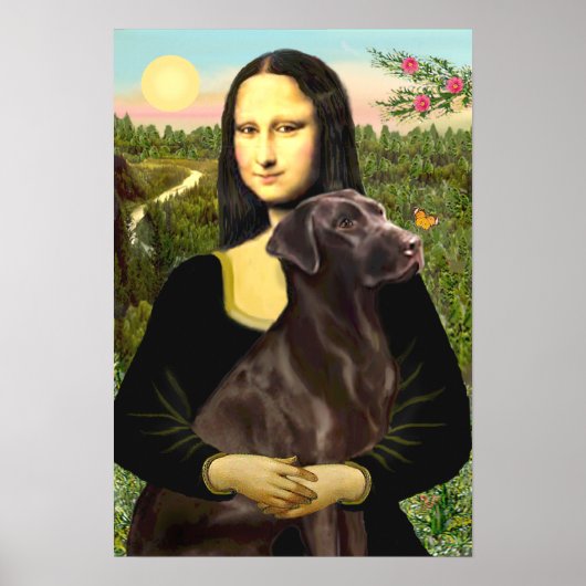 Labrador (colaat) - Mona Lisa Poster (Voorkant)