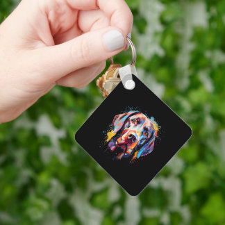Labrador Colorful Sleutelhanger