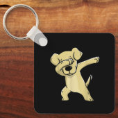 Labrador Costume Dabbing Labrador Sleutelhanger (Voorkant)