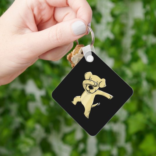 Labrador Costume Dabbing Labrador Sleutelhanger (Hand)