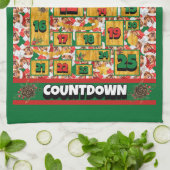 Labrador Counting Kerstmis Advent Calendar Dog Theedoek (Gevouwen)