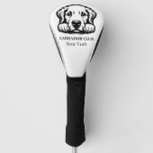 Labrador Custom Club Thema Golfheadcover (Voorkant)
