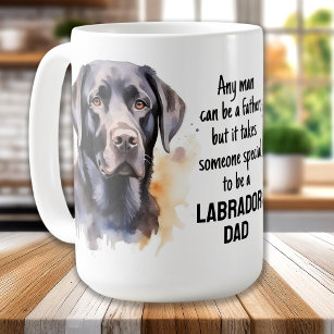 Labrador Dad - Black Lab Hondenliefhebber - Vaderd Koffiemok