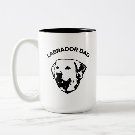 Labrador Dad Coffee Mok (Links)
