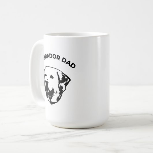 Labrador Dad Coffee Mok (Voorkant links)