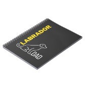 Labrador Dad, Dog Dad Gift, Labrador Retriever Dog Notitieboek (Linkerzijde)