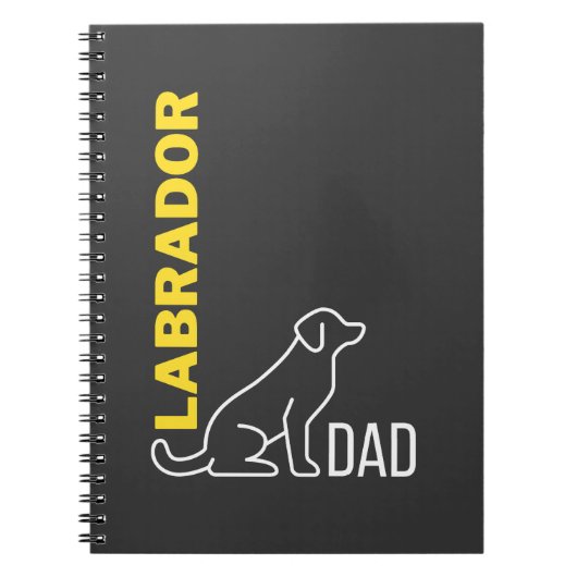 Labrador Dad, Dog Dad Gift, Labrador Retriever Dog Notitieboek (Voorkant)