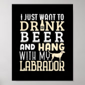 Labrador Dad Funny Father's Day Lab Retriever Dog Poster (Voorkant)