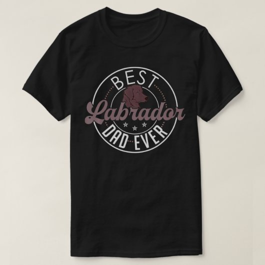 Labrador Dad Funny Father's Day Lab Retriever Dog T-shirt (Design voorkant)