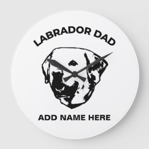 Labrador Dad Grote Klok