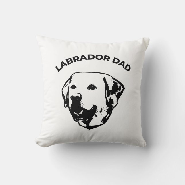 Labrador Dad Kussen (Voorkant)