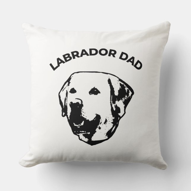 Labrador Dad Kussen (Voorkant)