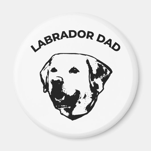 Labrador Dad Magneet (Voorkant)