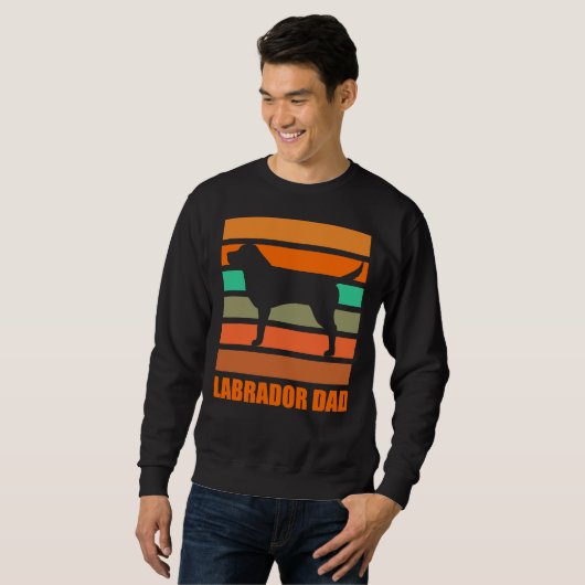 Labrador Dad Retro Trui (Voorkant volledig)