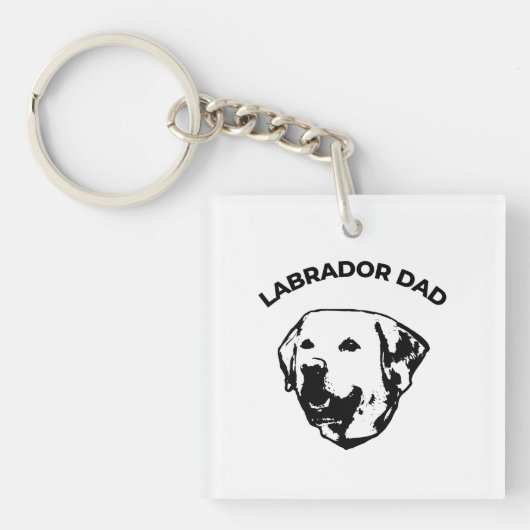 Labrador Dad Sleutelhanger (voorkant)