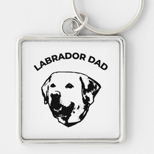 Labrador Dad Sleutelhanger (Voorkant)
