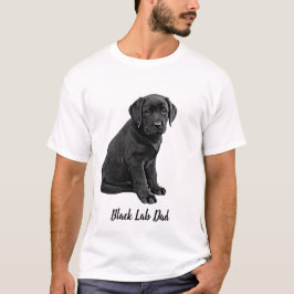 Labrador Dad- Vaderdag Cute Dog- Black Lab Dad T-shirt
