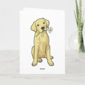 Labrador Daisy Kaart (Achterkant)