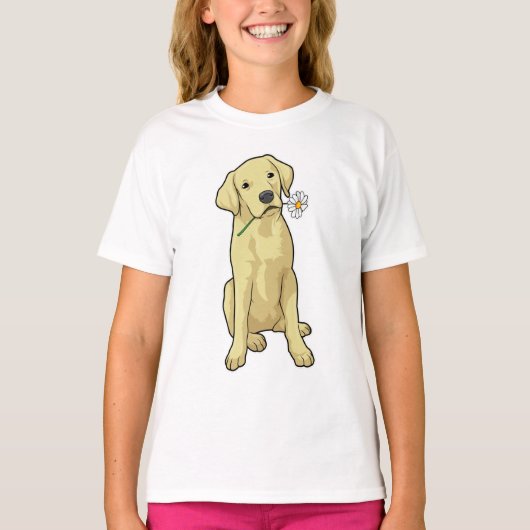Labrador Daisy T-shirt (Voorkant)