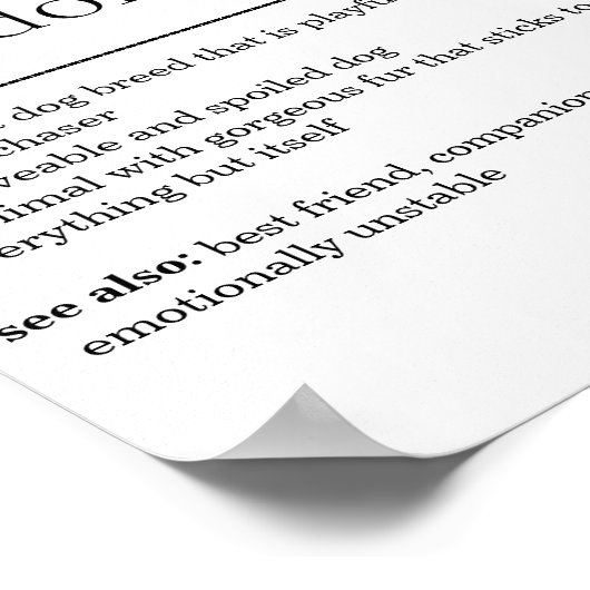 Labrador Definition Poster (Hoek)