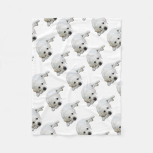 Labrador die naar boven kijkt fleece deken