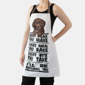 Labrador doet elke snack die je maakt schort (Insitu)