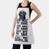 Labrador doet elke snack die je maakt schort (Insitu)