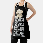 Labrador doet elke snack die je maakt schort (Insitu)