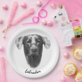 Labrador Dog aantrekkelijk Papieren Bordje (Feest)