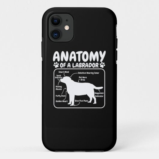 Labrador Dog Anatomy Case-Mate iPhone Case (Achterkant)