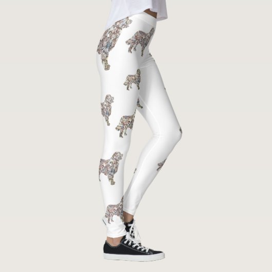 Labrador Dog Art Aangepaste Leggings (Rechts)