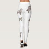 Labrador Dog Art Aangepaste Leggings (Achterkant)