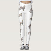 Labrador Dog Art Aangepaste Leggings (Voorkant)