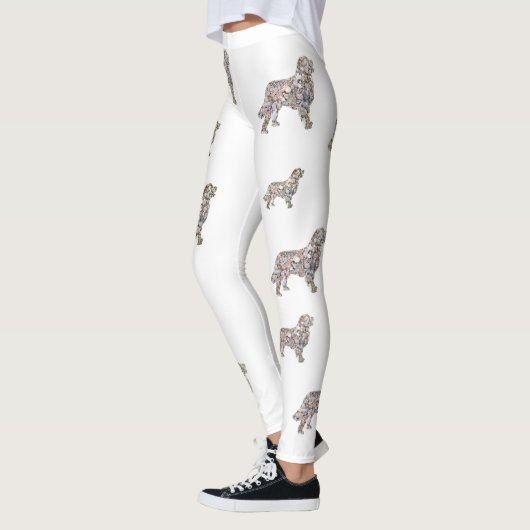 Labrador Dog Art Aangepaste Leggings (Links)