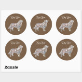 Labrador Dog Art Sticker (Vel)