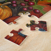 Labrador Dog Autumn Harvest Thanksgiving Legpuzzel (Zijkant)