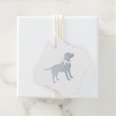 Labrador Dog Baby shower Blue Boy Lab Bedankjes Labels (Met doos)