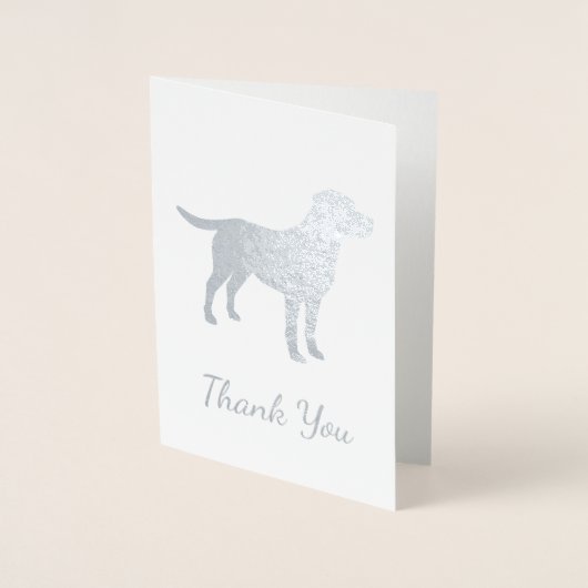 Labrador Dog Baby shower Blue Boy Lab Folie Kaarten (Voorkant)