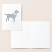 Labrador Dog Baby shower Blue Boy Lab Folie Kaarten (Display)