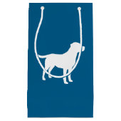 Labrador Dog Baby shower Blue Boy Lab Klein Cadeauzakje (Voorkant)