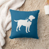 Labrador Dog Baby shower Blue Boy Lab Kussen (Deken)