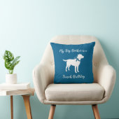 Labrador Dog Baby shower Blue Boy Lab Kussen (Stoel)