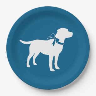 Labrador Dog Baby shower Blue Boy Lab Papieren Bordje