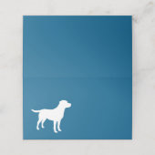 Labrador Dog Baby shower Blue Boy Lab Plaatskaartje (Buitenkant ongevouwen)