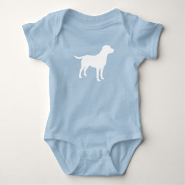 Labrador Dog Baby shower Blue Boy Lab Romper